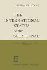 The International Status of the Suez Canal