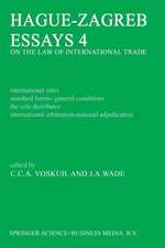 Hague-Zagreb Essays 4 on the Law of International Trade: International Sales Standard Forms-General Conditions the Sole Distributor International Arbitration-National Adjudication