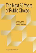 The Next Twenty-five Years of Public Choice