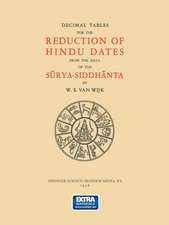 Decimal Tables for the Reduction of Hindu Dates from the Data of the Sūrya-Siddhānta