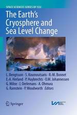 The Earth's Cryosphere and Sea Level Change