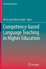 Competency-based Language Teaching in Higher Education