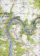 Hastière-sur-Meuse 1 : 25 000 mit Radrouten