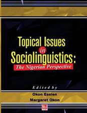 Topical Issues in Sociolinguistics