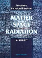 MATTER, SPACE & RADIATION (BH)