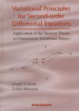 Variational Principles for Second-Order Differential Equations, Application of the Spencer Theory of