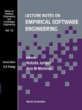 Lecture Notes on Empirical Software Engi