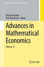 Advances in Mathematical Economics: Volume 21