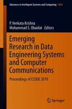 Emerging Research in Data Engineering Systems and Computer Communications: Proceedings of CCODE 2019