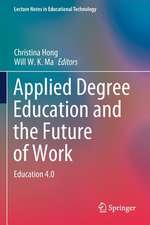 Applied Degree Education and the Future of Work: Education 4.0