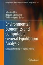 Environmental Economics and Computable General Equilibrium Analysis: Essays in Memory of Yuzuru Miyata