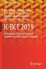 IC-BCT 2019: Proceedings of the International Conference on Blockchain Technology