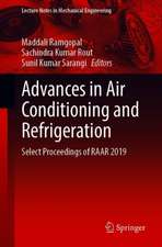 Advances in Air Conditioning and Refrigeration: Select Proceedings of RAAR 2019