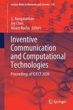 Inventive Communication and Computational Technologies: Proceedings of ICICCT 2020