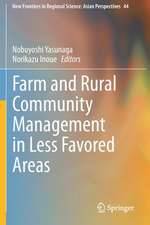 Farm and Rural Community Management in Less Favored Areas