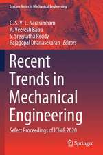 Recent Trends in Mechanical Engineering: Select Proceedings of ICIME 2020