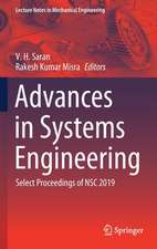 Advances in Systems Engineering: Select Proceedings of NSC 2019