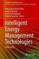 Intelligent Energy Management Technologies: ICAEM 2019