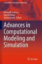 Advances in Computational Modeling and Simulation