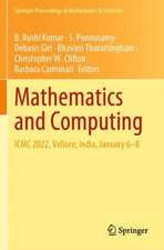 Mathematics and Computing: ICMC 2022, Vellore, India, January 6–8