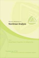 Recent Advances in Nonlinear Analysis