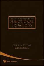 Analytic Solutions of Functional Equations