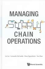 Managing Supply Chain Operations