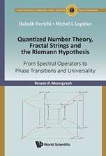 QUANTIZED NUMBER THEORY, FRACTAL STRING & RIEMANN HYPOTHESIS