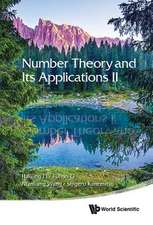 NUMBER THEORY AND ITS APPLICATIONS II