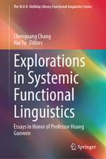 Explorations in Systemic Functional Linguistics