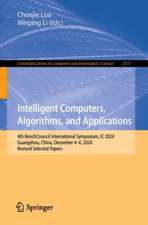 Intelligent Computers, Algorithms, and Applications