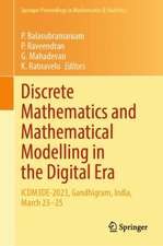 Discrete Mathematics and Mathematical Modelling in the Digital Era: ICDM3DE-2023, Gandhigram, India, March 23–25