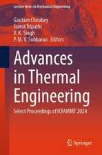 Advances in Thermal Engineering: Select Proceedings of ICFAMMT 2024