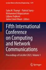 Fifth International Conference on Computing and Network Communications