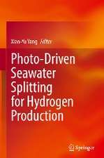 Photo-Driven Seawater Splitting for Hydrogen Production