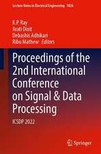 Proceedings of the 2nd International Conference on Signal and Data Processing: ICSDP 2022