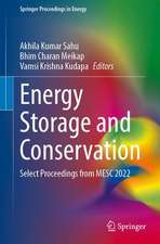 Energy Storage and Conservation: Select Proceedings from MESC 2022