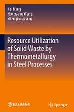 Resource Utilization of Solid Waste by Thermometallurgy in Steel Processes