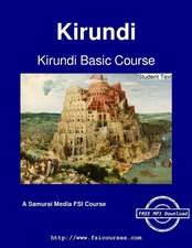 Kirundi Basic Course - Student Text