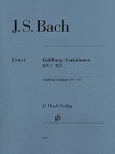 BACH, J: J S BACH GOLDBERG VARIATIONEN BWV 988