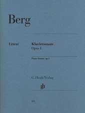 Berg, Alban - Klaviersonate op. 1