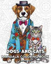 Dogs and Cats Mandala Coloring Book