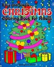 Easy and Simple Christmas Coloring Book for Adults