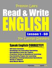 Preston Lee's Read & Write English Lesson 1 - 60 For Latvian Speakers