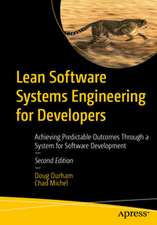 Lean Software Systems Engineering for Developers