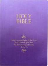 KJV Holy Bible, Delight Yourself in the Lord Life Verse Edition, Large Print, Royal Purple Ultrasoft