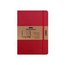 Moustachine Classic Linen Hardcover Classic Red Lined Large