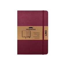 Moustachine Classic Linen Hardcover Burgundy Lined Medium