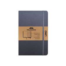 Moustachine Classic Linen Hardcover Grey Lined Pocket