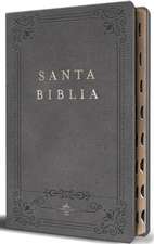 Biblia Rvr 1960 Letra Grande Tamaño Manual, Piel Gris Con Índice / Spanish Bible Rvr 1960 Handy Size Large Print Leathersoft Gray with Index